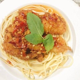 สปาเก็ตตี้ปลาราดพริก