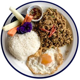 T8 ข้าวคั่วกลิ้งไข่ดาว Kua Kling 