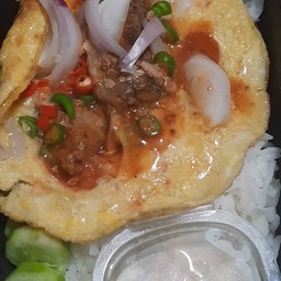 ข้าวไข่เจียวปลากระป๋อง