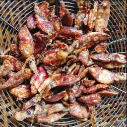 ข้าว+ปลาหมึกแห้งทอด wow!!!