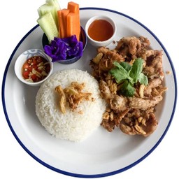 T6 กระเทียมพริกไทย Garlic & Pepper Rice