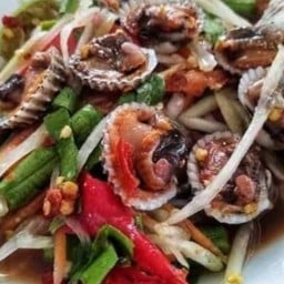 ตำหอยแครงแซ่บหอยสั่น