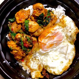 ข้าวราดกะเพราไก่ นุ่มแบบที่ไม่ต้องเคี้ยว