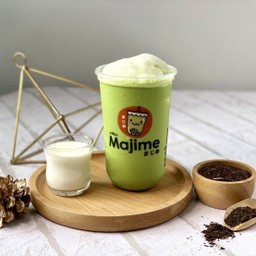 นมหมีชาเขียวปั่น