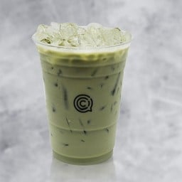 มัชฉะลาเต้เย็น Iced matcha latte