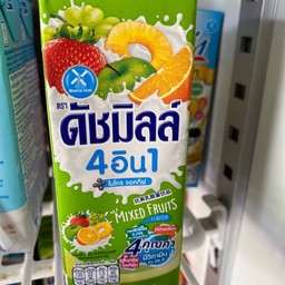 นมเปรี้ยว ดัชมิลล์ 4 อิน 1  รสผลไม้รวม