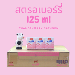 UHT รสสตอเบอร์รี่ 125 มล