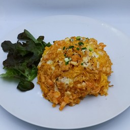 ข้าวไข่ข้นกุ้งสับ