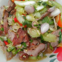 พร่าหมูย่างใส่แตง