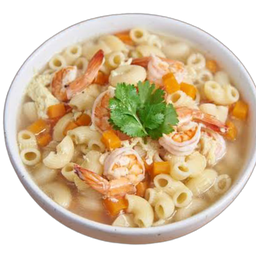 ต้มมักกะโรนี กุ้ง+ปลาหมึก