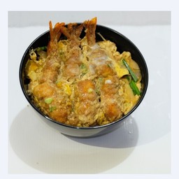 ข้าวหน้ากุ้งชุบเกล็ดขนมปัง