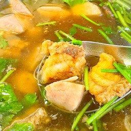 เนื้อปลาเก๋าต้มเผือก