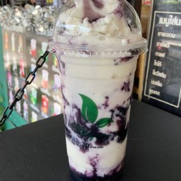 นมสดบลูเบอร์รี่ปั่น