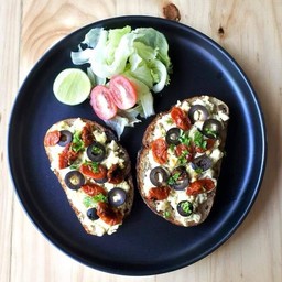 Silken Tofu Scramble & Tomato