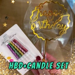 HBD AND CANDLE SET