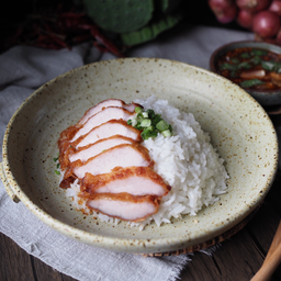 ข้าวคอหมูทอด
