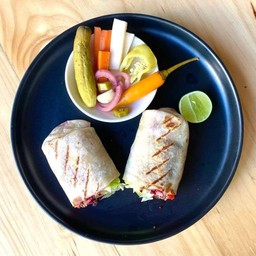 Quinoa Tahini Sauce Wrap