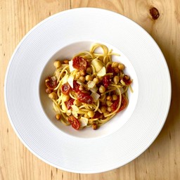 Roasted Tomato  Chickpea Pasta