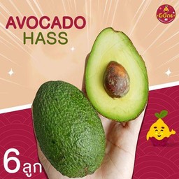 อะโวคาโด Avocado Hass Australia จำนวน 6 ลูก