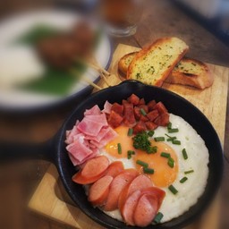 Pan egg ไข่กระทะ