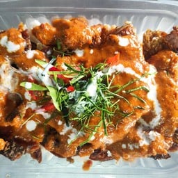 ข้าวปลานิลแกะ ราดฉู่ฉี่