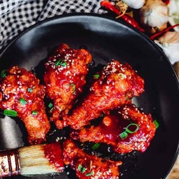 ไก่ทอดซอสเกาหลี(ชุดใหญ่6ชิ้น)