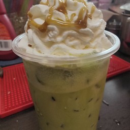 ชาเขียวชงวิปคาราเมล