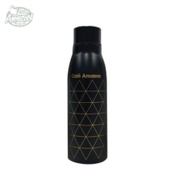 Black & Gold Stainless Bottle ลาย Square (16 ออนซ์)