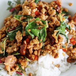 ข้าวกระเพราหมูสับ