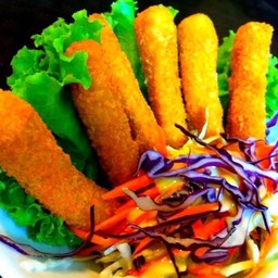 นักเก็ตสติ๊ก (ไก่กับข้าวโพด)