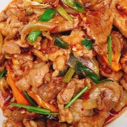 Rice Topped With Stir-Fried Pork And Chili Paste