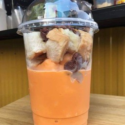 ปังเย็นชาไทย  #ร้านแยกทอปปิ้งไปโรยทานเองนะจ๊ะ ❤ไม่ใช้ชาใต้/ใช้ชาไทย