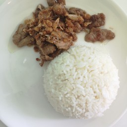 [อร่อยซ่ากับโค้ก] ข้าวหมูกระเทียม +  โค้ก ไม่มีน้ำตาล (ขวด) 