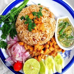 กากกรอบ อาหารจานเดียวกินง่ายมีน้ำจิ้มซีฟู้ดตัดเลี่ยนทุกเมนู