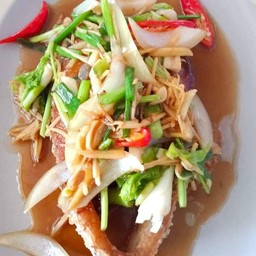 ปลาชิ้นแว่นนึ่งซีอิ๊ว