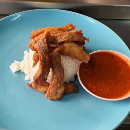 ข้าวแพนงหมูทอด