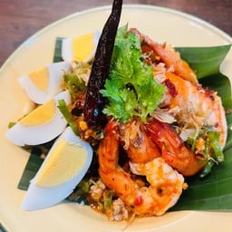 ยำถั่วพลูกุ้งสด(Bean Salad with Fresh Shrimp)