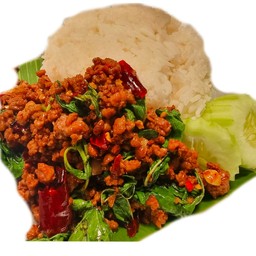 ข้าวกระเพราหมูสับ