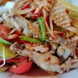 ตำตีนไก่+หมูยอ