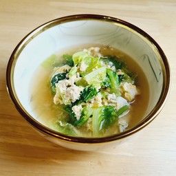 แกงจืดไข่น้ำผักคอส