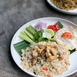 ข้าวผัดกากหมู(Pork Loin Fried Rice, Fried Duck Egg)