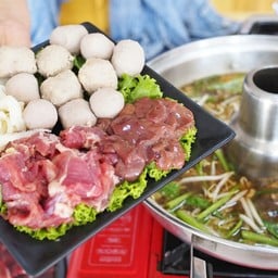 เกาเหลาหม้อไฟเนื้อชุดเล็ก