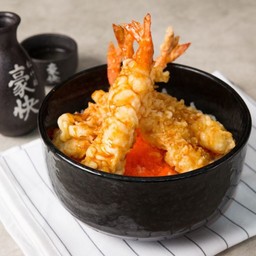 ข้าวหน้ากุ้งทอดเทมปุระ