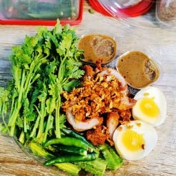 หมูทอดปลาร้า(ชุดกับข้าว)