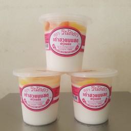 เต้าฮวยนมสด ฟรุ๊ตสลัด 3 ถ้วย