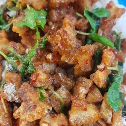 กะเพรากากหมู(พิเศษ)