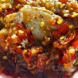 แม่พรไก่ย่าง ตลาดใหม่บ้านดู่