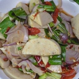 ยำหมูยอน้ำปลาร้า