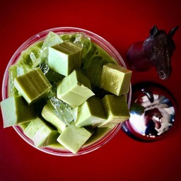 ชาเขียวพุดดิ้งนมสด