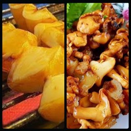 เนื้อหมึกย่าง 5 ไม้ คางหมึกย่าง 5 ไม้